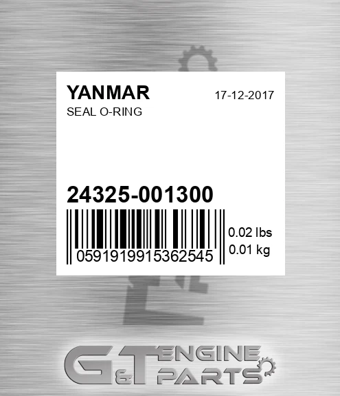 24325-001300 Seal O-ring
