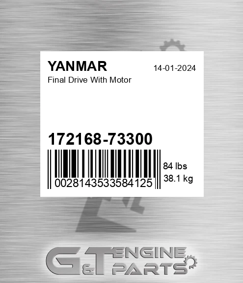 172168-73300 Final Drive With Motor