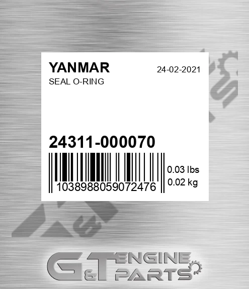 24311-000070 Seal O-ring