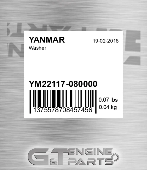 YM22117-080000 Washer