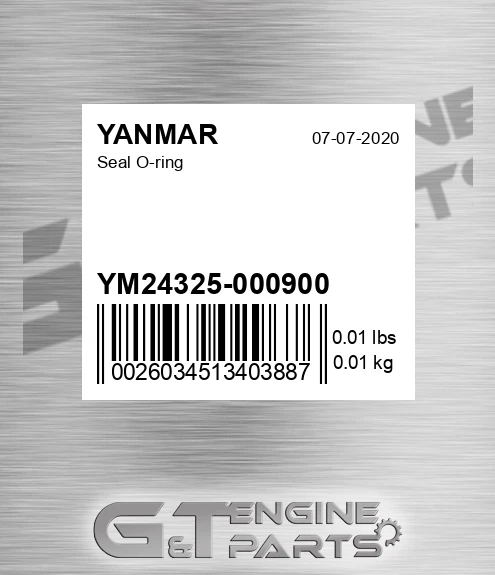 YM24325-000900 Seal O-ring