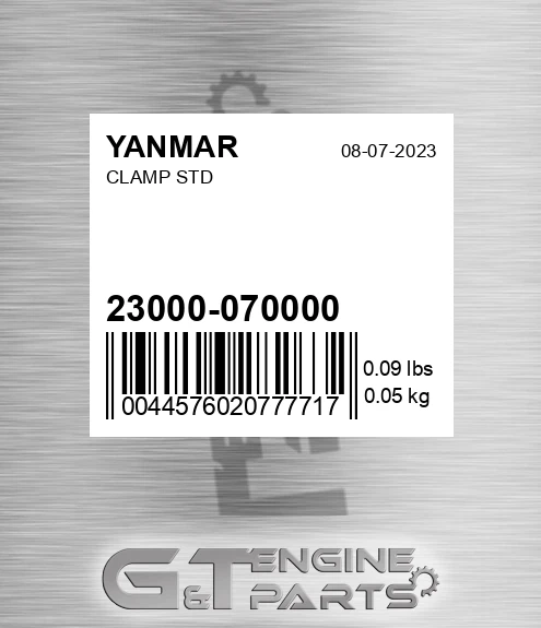 23000-070000 Clamp Std