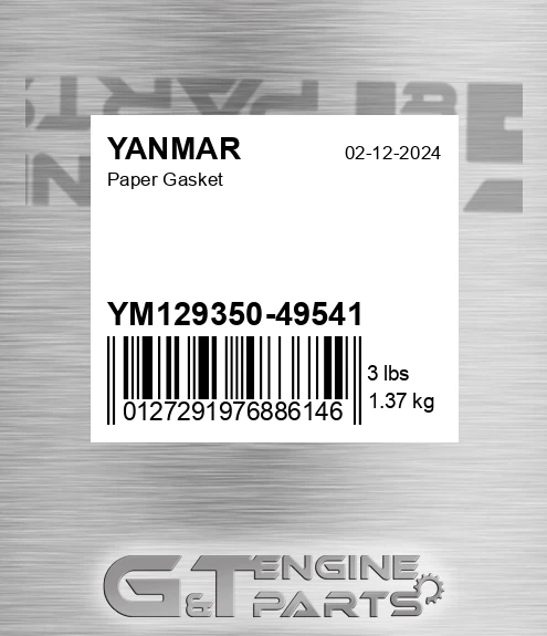 YM129350-49541 YANMAR Paper Gasket