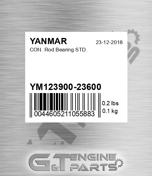 YM123900-23600 Con. Rod Bearing Std.