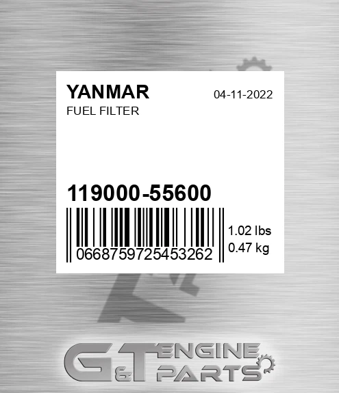 119000-55600 Fuel Filter