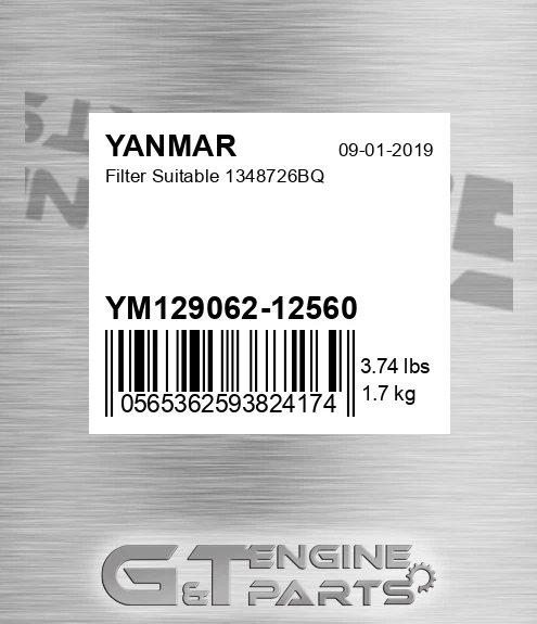 YM129062-12560 Filter Suitable 1348726bq