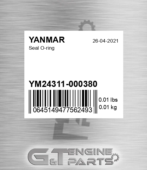 YM24311-000380 Seal O-ring