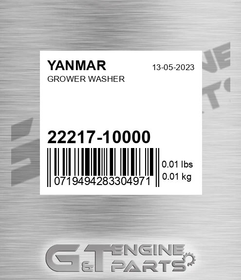 22217-10000 Grower Washer