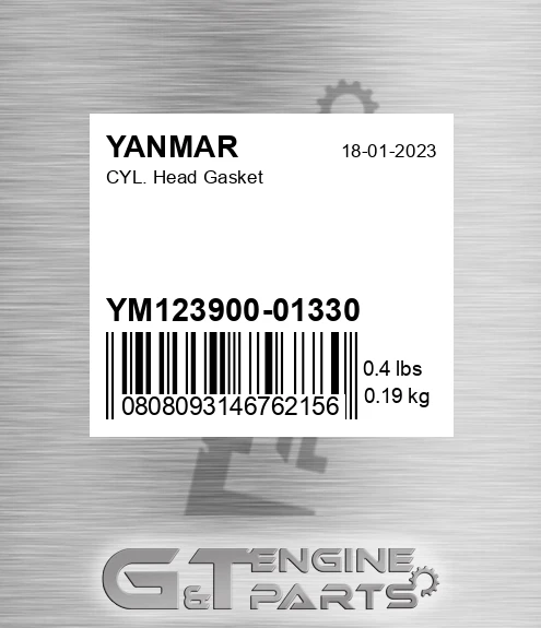 YM123900-01330 Cyl. Head Gasket