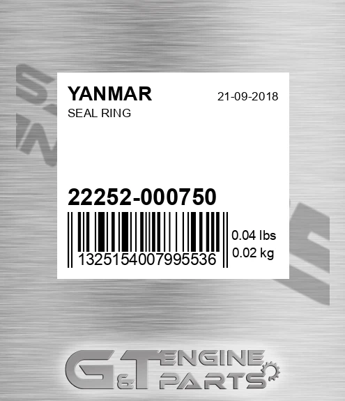 22252-000750 Seal Ring