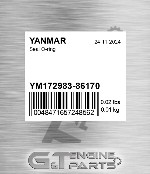 YM172983-86170 Seal O-ring