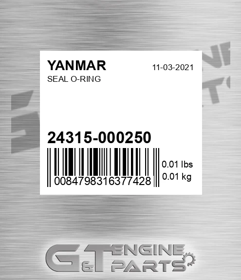 24315-000250 Seal O-ring