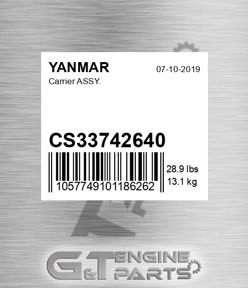 CS33742640 YANMAR Carrier Assy.