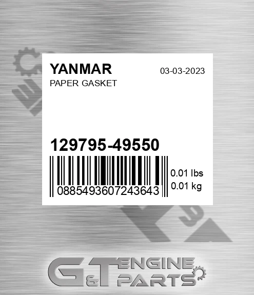129795-49550 Paper Gasket