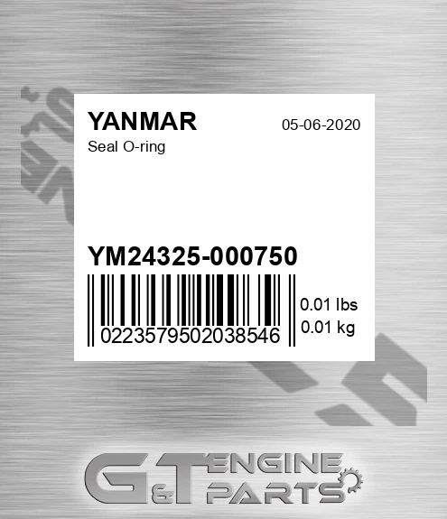 YM24325-000750 Seal O-ring