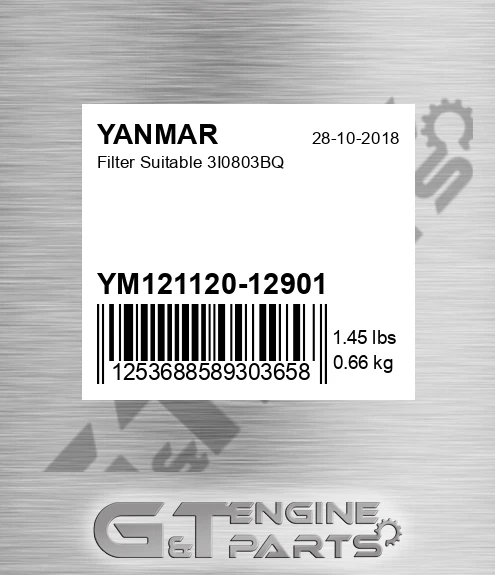 YM121120-12901 Filter Suitable 3i0803bq