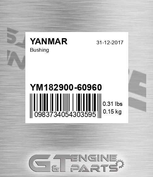 YM182900-60960 Bushing