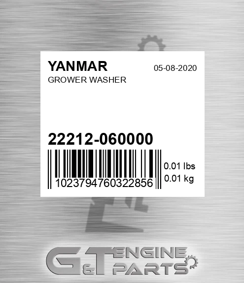 22212-060000 Grower Washer