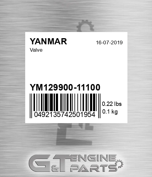 YM129900-11100 Valve