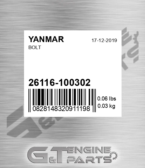 26116-100302 Bolt
