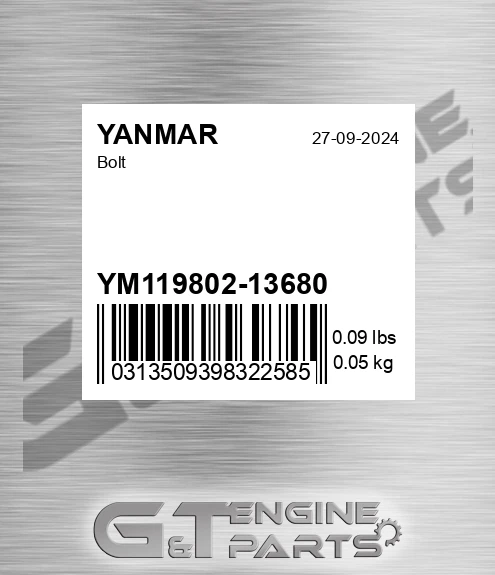 YM119802-13680 Bolt