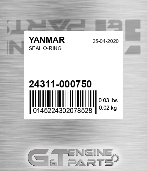 24311-000750 Seal O-ring