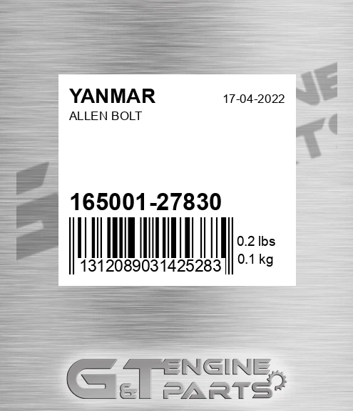 165001-27830 Allen Bolt