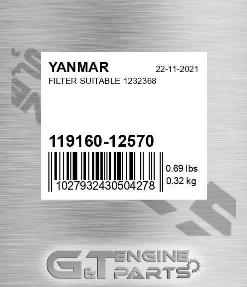 119160-12570 Filter Suitable 1232368