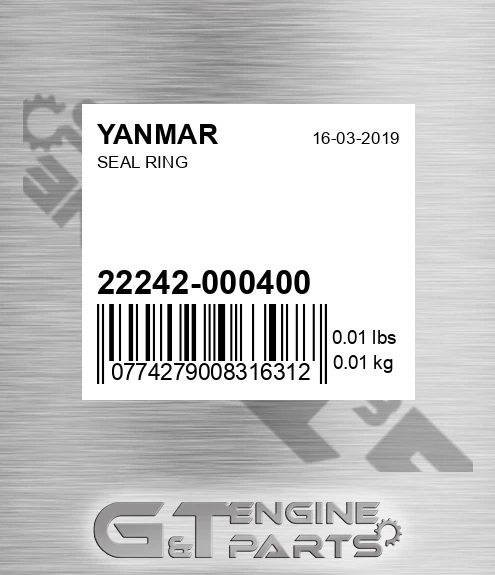 22242-000400 Seal Ring