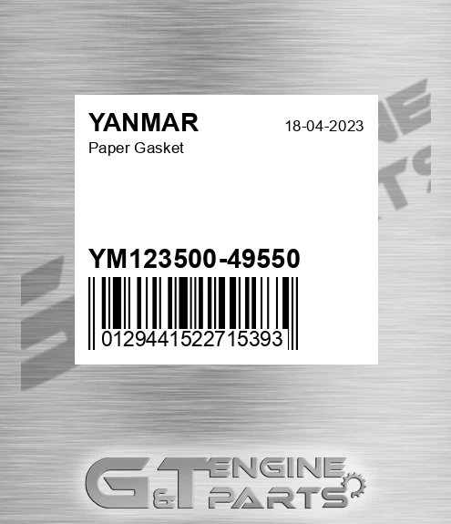YM123500-49550 Paper Gasket