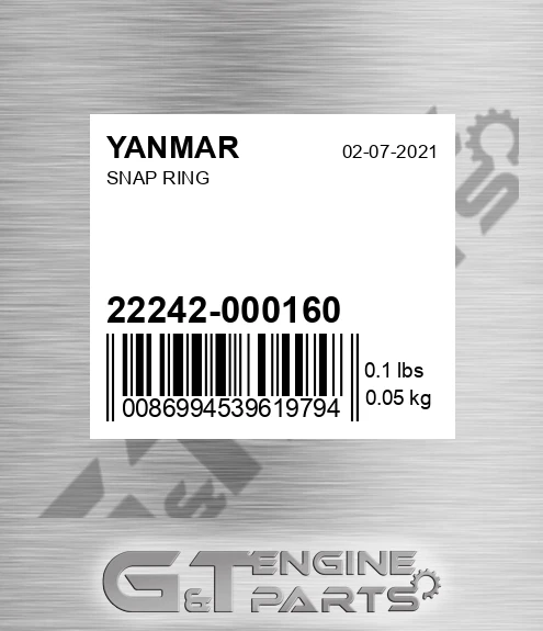 22242-000160 Snap Ring