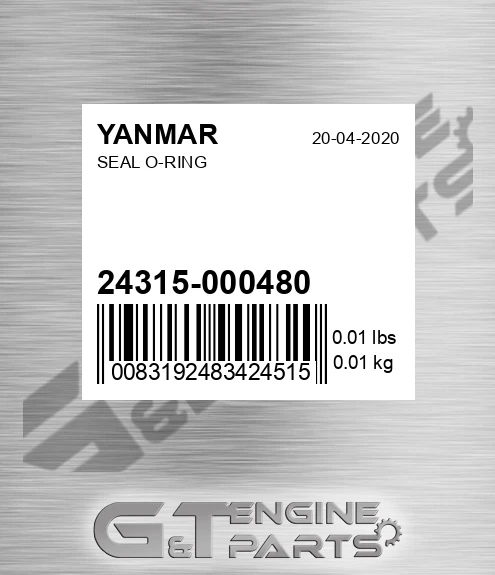 24315-000480 Seal O-ring