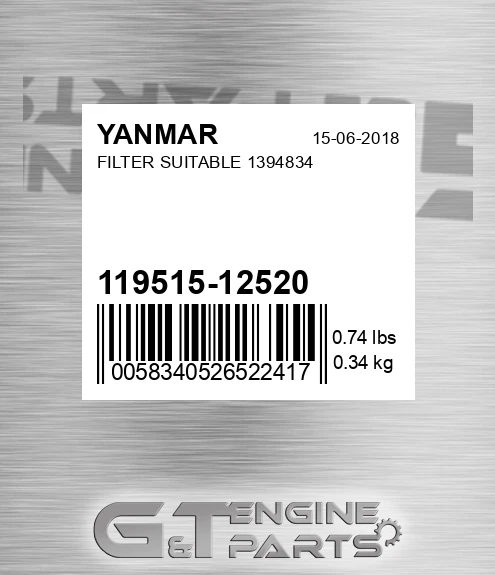 119515-12520 Filter Suitable 1394834
