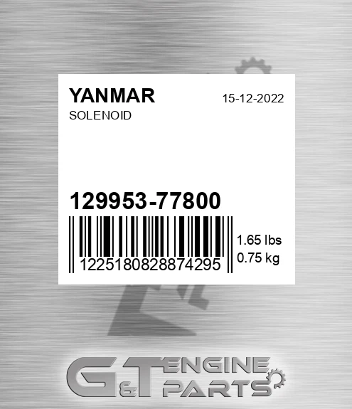 129953-77800 Solenoid