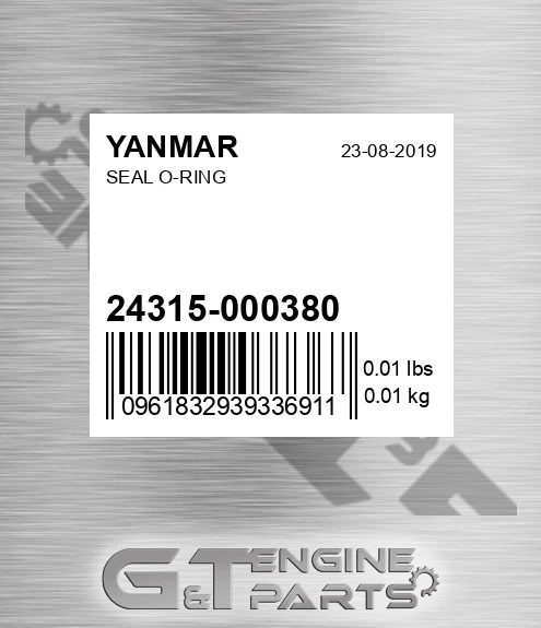 24315-000380 Seal O-ring