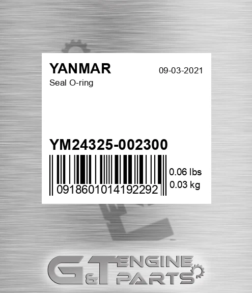 YM24325-002300 Seal O-ring