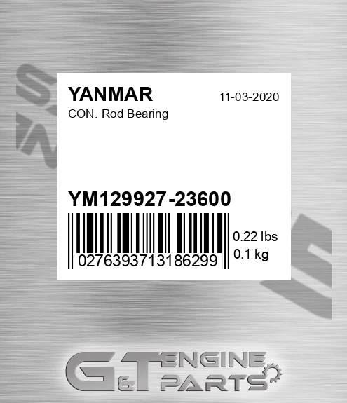 YM129927-23600 Con. Rod Bearing