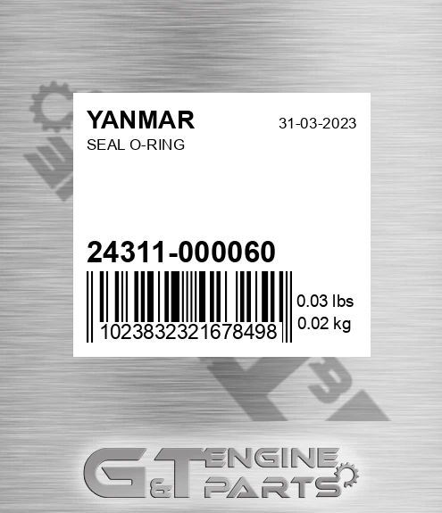 24311-000060 Seal O-ring