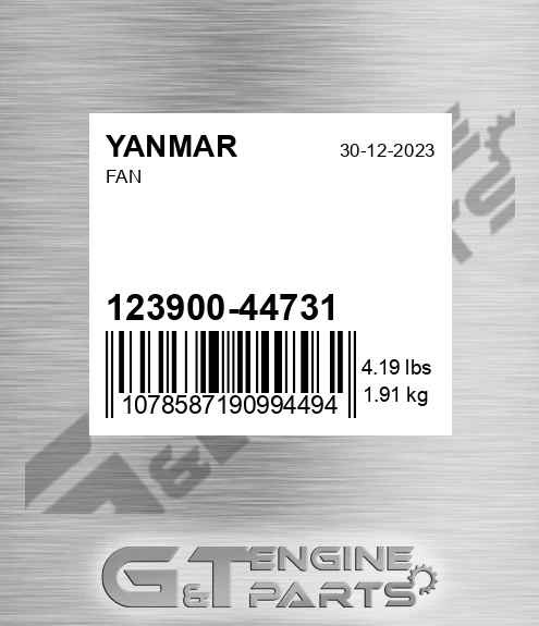 123900-44731 Fan