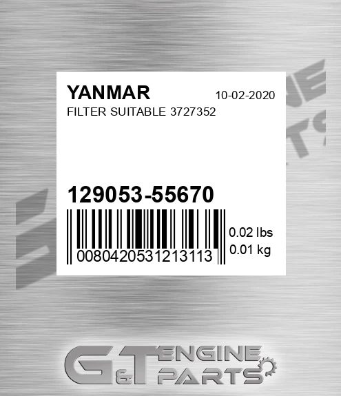 129053-55670 Filter Suitable 3727352
